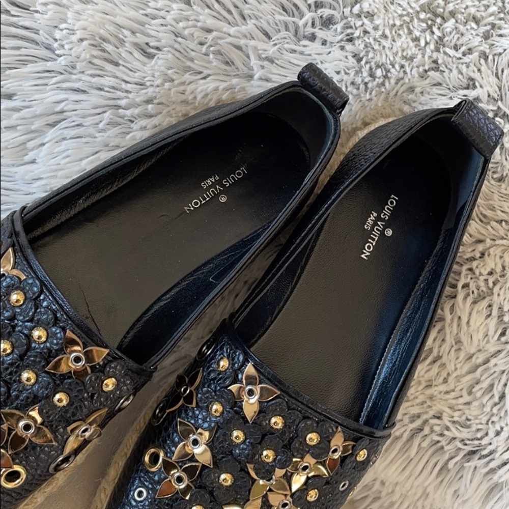 Louis Vuitton Black Tropical Bloom Espadrilles - Picture 5 of 8